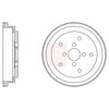 Apec Brake Drum DRM9187 thumbnail