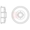 Apec Brake Drum DRM9209 thumbnail