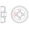 Apec Brake Drum DRM9984 thumbnail