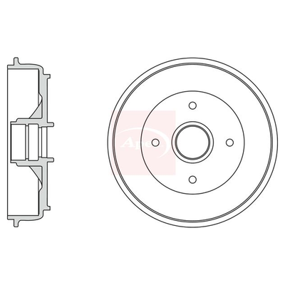 Apec Brake Drum DRM9985