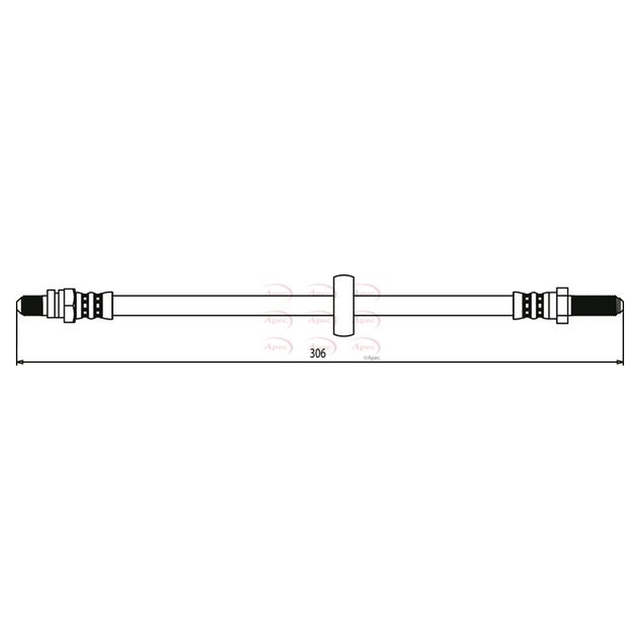Apec Brake Hose HOS3366 - image 2