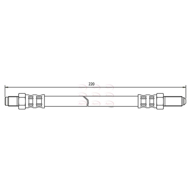 Apec Brake Hose HOS3374 - image 2