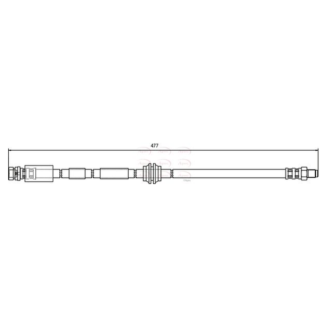 Apec Brake Hose HOS3392 - image 2