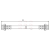 Apec Brake Hose HOS3474 thumbnail