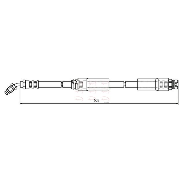 Apec Brake Hose HOS3608 - image 2