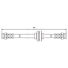 Apec Brake Hose HOS3615 thumbnail
