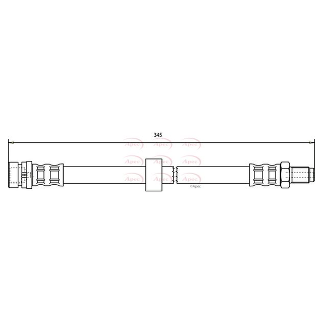 Apec Brake Hose HOS3727 - image 2