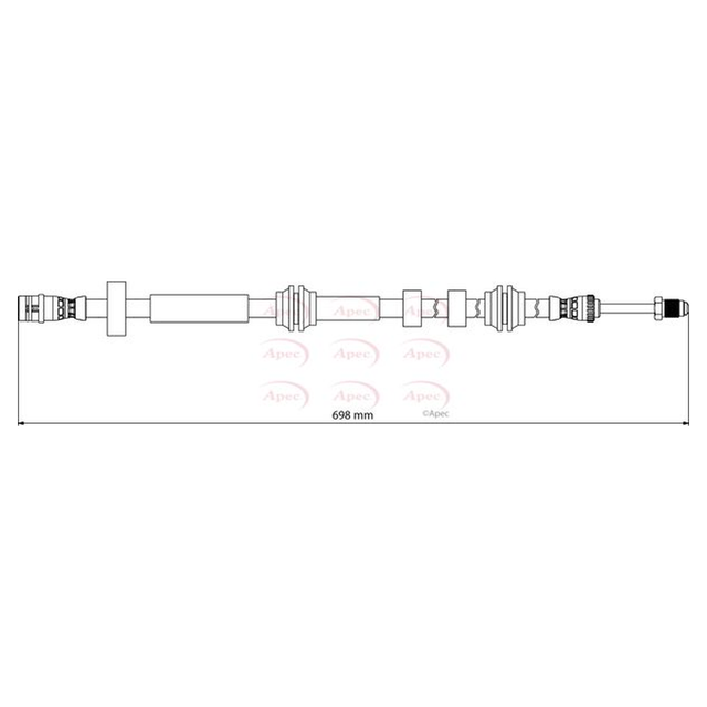 Apec Brake Hose HOS4190 - image 2