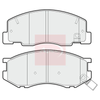 Apec Brake Pads Set PAD1004 thumbnail