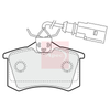 Apec Brake Pads Set PAD1157 thumbnail