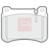 Apec Brake Pads Set PAD1473 thumbnail