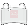Apec Brake Pads Set PAD1523 thumbnail