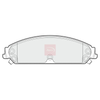Apec Brake Pads Set PAD1557 thumbnail
