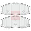 Apec Brake Pads Set PAD1574 thumbnail