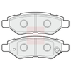 Apec Brake Pads Set PAD1636 thumbnail