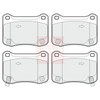Apec Brake Pads Set PAD1673 thumbnail