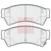 Apec Brake Pads Set PAD1698 thumbnail