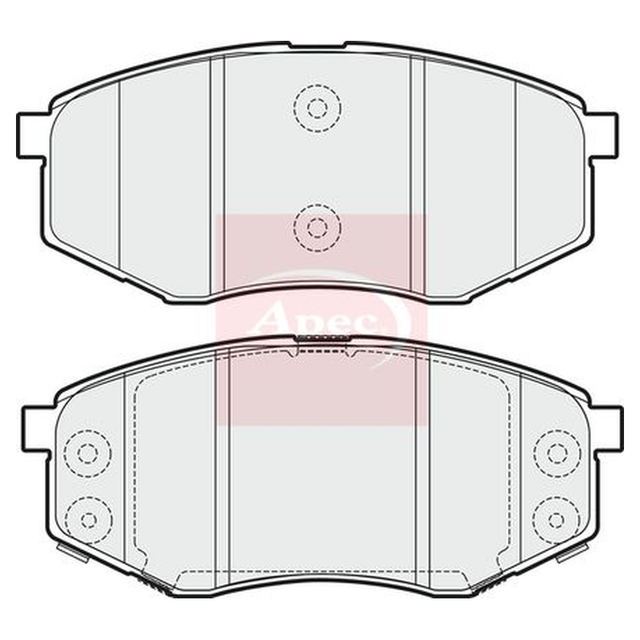 Apec Brake Pads Set PAD1767 - image 2