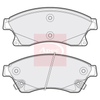 Apec Brake Pads Set PAD1771 thumbnail