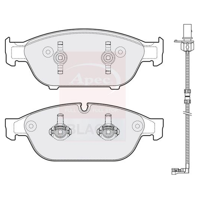 Apec Brake Pads Set PAD1810B - image 2