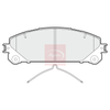 Apec Brake Pads Set PAD1853 thumbnail