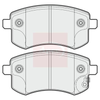 Apec Brake Pads Set PAD1909 thumbnail