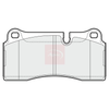 Apec Brake Pads Set PAD2040 thumbnail