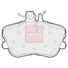 Apec Brake Pads Set PAD805 thumbnail