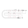 Apec Handbrake Cable CAB1026 thumbnail
