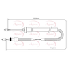 Apec Handbrake Cable CAB1032 thumbnail