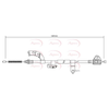 Apec Handbrake Cable CAB1036 thumbnail