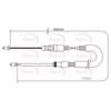 Apec Handbrake Cable CAB1045 thumbnail