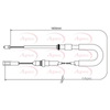 Apec Handbrake Cable CAB1052 thumbnail