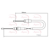 Apec Handbrake Cable CAB1058 thumbnail