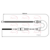 Apec Handbrake Cable CAB1060 thumbnail