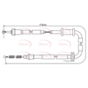 Apec Handbrake Cable CAB1064 thumbnail