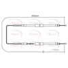 Apec Handbrake Cable CAB1066 thumbnail