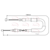 Apec Handbrake Cable CAB1070 thumbnail
