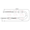 Apec Handbrake Cable CAB1072 thumbnail