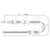 Apec Handbrake Cable CAB1074 thumbnail