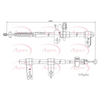 Apec Handbrake Cable CAB1086 thumbnail