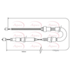 Apec Handbrake Cable CAB1090 thumbnail