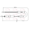 Apec Handbrake Cable CAB1091 thumbnail