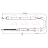 Apec Handbrake Cable CAB1093 thumbnail
