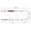 Apec Handbrake Cable CAB1110 thumbnail