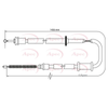 Apec Handbrake Cable CAB1117 thumbnail