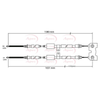 Apec Handbrake Cable CAB1126 thumbnail