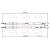 Apec Handbrake Cable CAB1136 thumbnail