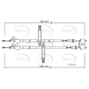 Apec Handbrake Cable CAB1143 thumbnail