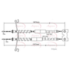 Apec Handbrake Cable CAB1168 thumbnail